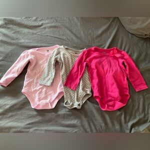 3 HEB Long Sleeve Onesies
